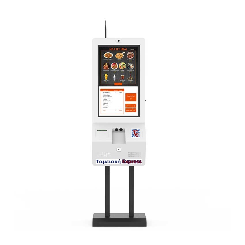 Σύστημα POS All-In-One Kiosk POS TE-3210 με οθόνη αφής 32 ιντσών με ενσωματωμένο εκτυπωτή, 2D scanner και camera Σύστημα POS All-In-One Kiosk POS TE-3210 με οθόνη αφής 32 ιντσών με ενσωματωμένο εκτυπωτή, 2D scanner και camera