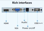 Οθόνη Αφής Pos Monitor 15” TE-1501M LED, 17" ΤΕ-1701Μ