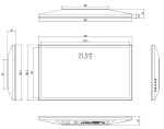 Οθόνη Αφής Pos Monitor 21.5” TE-2150M LED με ανάλυση 1920×1080