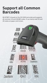 Ασύρματο Barcode Scanner χειρός Syble D70BT 1D/ 2D με μπαταρία και βάση φόρτισης, USB-HID, USB-COM, Bluetooth