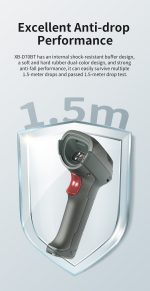 Ενσύρματο Barcode Scanner χειρός Syble D60 1D/ 2D με βάση, βιομηχανικού τύπου, USB, USB-COM, RS232