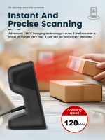 Ενσύρματο Barcode Scanner Παρουσίασης Syble Χ80 1D/ 2D, USB, USB-COM, RS232