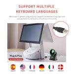 Ενσύρματο Barcode Scanner Παρουσίασης Syble Χ86 1D/ 2D, USB-KBW, USB-COM, RS232